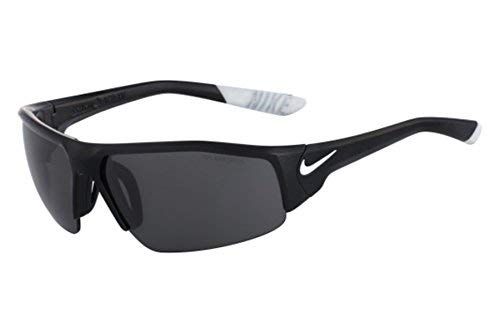 Nike Golf Skylon Ace XV Sunglasses, Matte Black/White Frame, Grey Silver Flash Lens