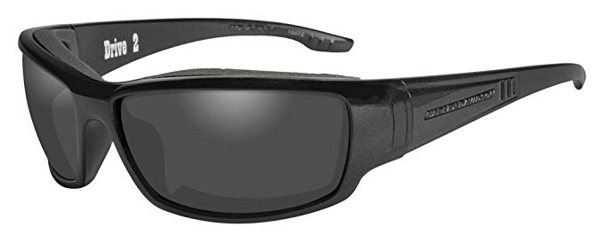 Harley-Davidson Men's Drive 2 Gasket Sunglasses, Gray Lens / Black Frame HADRI02
