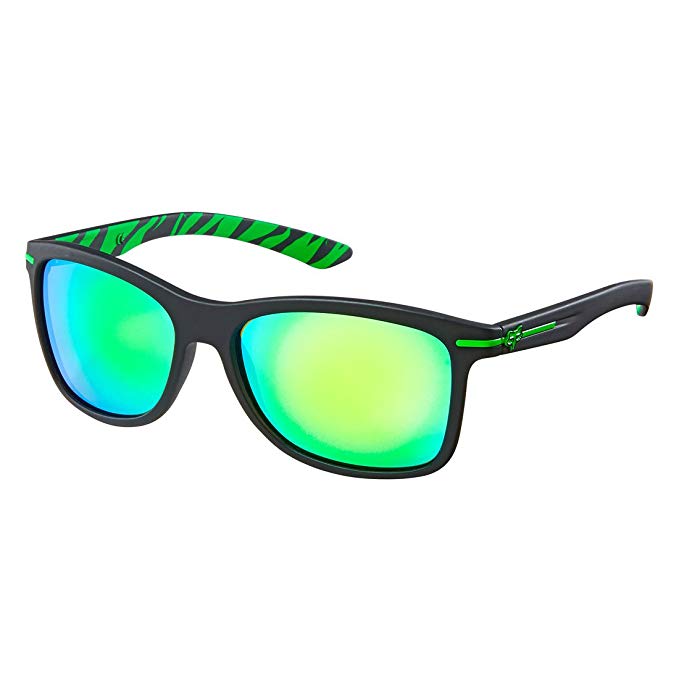 Fox Racing Double Deuce Sunglasses Matte Black Forezaken | Green Spark 07206-910