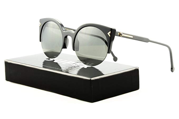 Super F3F Sunglasses Lucia Deco Black w/ Black Zeiss Lens by RETROSUPERFUTURE