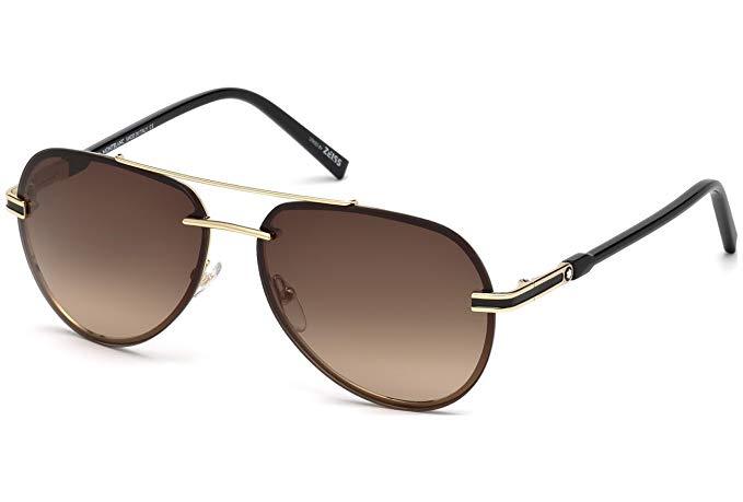 Sunglasses Montblanc MB 643 S MB 643 S 32F gold / gradient brown