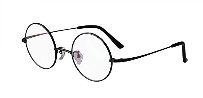 Agstum Pure Titanium Retro Round Prescription Eyeglasses Frame 44-24-140