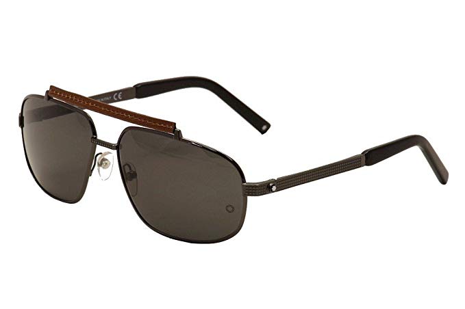 MontBlanc Men's MB455S Metal Sunglasses