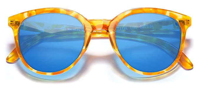 Sunski Makani Tortoise Frame Polarized Lightweight Comfortable Sunglasses for Men and Women