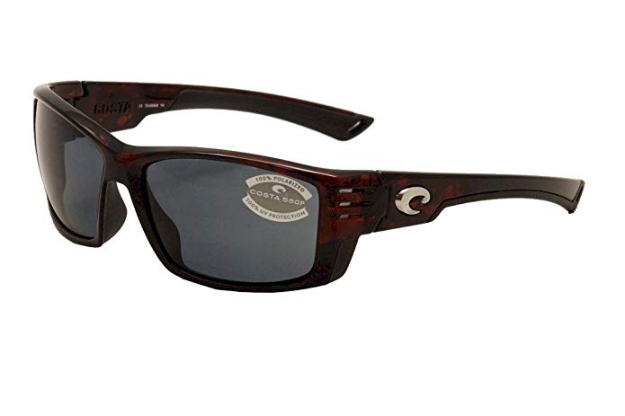 Costa Del Mar Cortez Sunglasses, Tortoise, Gray 580 Plastic Lens