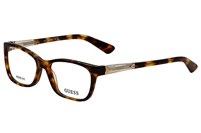 Guess Eyeglasses GU2561 2561 052 Havana Full Rim Optical Frame 50mm (Petite Fit)