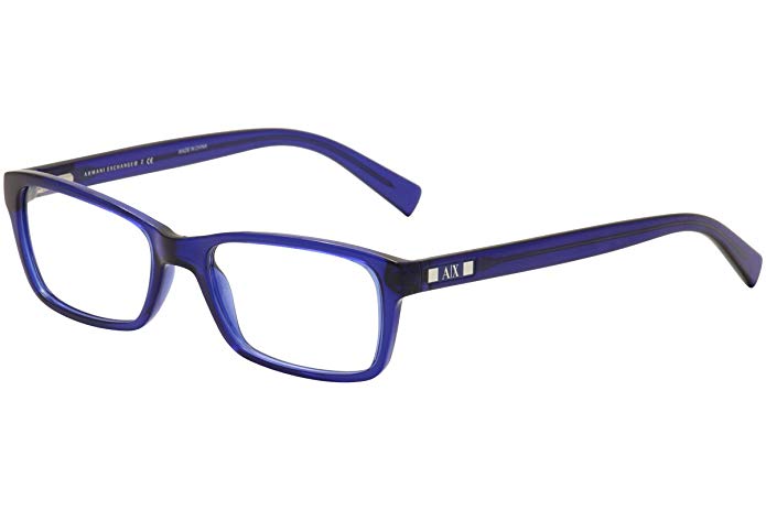 Armani Exchange AX3007 Eyeglass Frames 8018-53 - Marine Transparent AX3007-8018-53