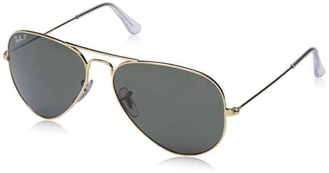 Ray-Ban 3025 Aviator Large Metal Non-Mirrored Polarized Sunglasses