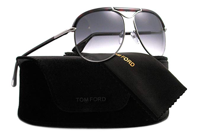 Tom Ford Men's Marco Sunglasses, Silver/Red Havana