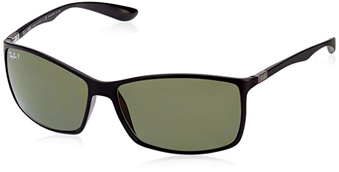 Ray-Ban Mens Liteforce Sunglasses (RB4179) Plastic,Carbon Fiber,Peek