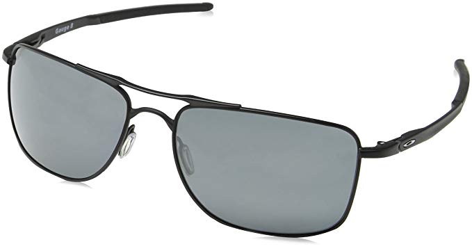 Oakley Men's Gauge 8 Polarized Iridium Rectangular Sunglasses