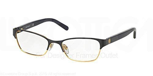 Tory Burch Eyeglasses TY1040 3031 Satin Navy Gold Demo 51 18 135