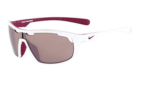 NIKE Max Speed Tint Lens Road Machine E Sunglasses, White/Bright Magenta