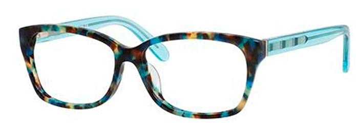 Kate Spade Demi/F Eyeglasses-0FB1 Teal Havana Teal -54mm
