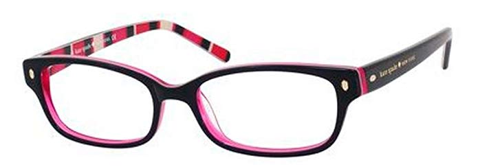 Kate Spade Lucyann Eyeglasses-0X78 Black Pink Striped -53mm