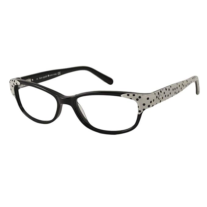 Kate Spade Rx Eyeglasses - Alease Black White / Frame only with demo lenses.