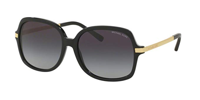 Michael Kors MK2024F Sunglasses 316011-57 - Black Frame, Light Grey Gradient