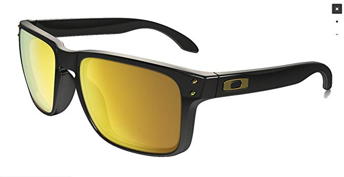 Oakley Holbrook Sunglasses, Polished Black / 24K Gold Iridium, One Size