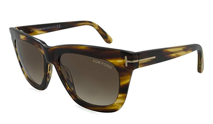 Tom Ford Celina Sunglasses in Striped Brown FT0361 50F 55