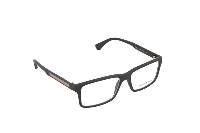 Emporio Armani EA 3038 Men's Eyeglasses Black Rubber 54