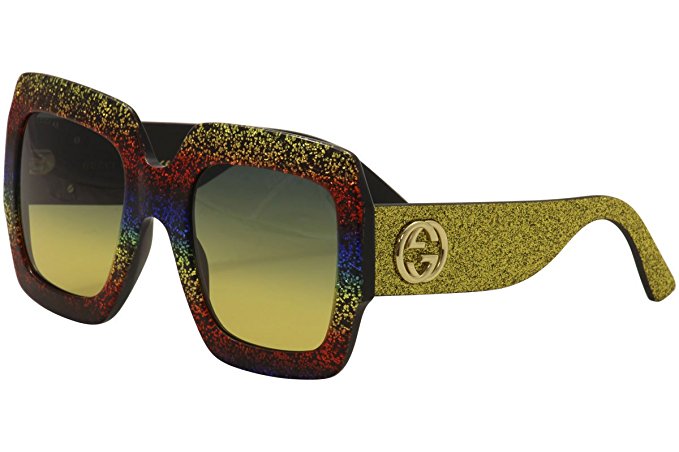 Gucci GG0102S Womens Square Sunglasses Size 54 mm