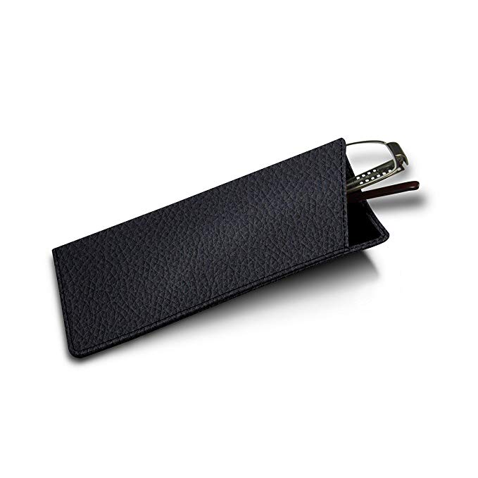 Lucrin - Genuine Leather Thin Eyeglass Case and Holder - Granulated Leather