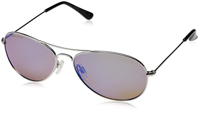 Eagle Eyes Celebrity Aviator Sunglasses -Small Polarized Mirrored Sunglasses