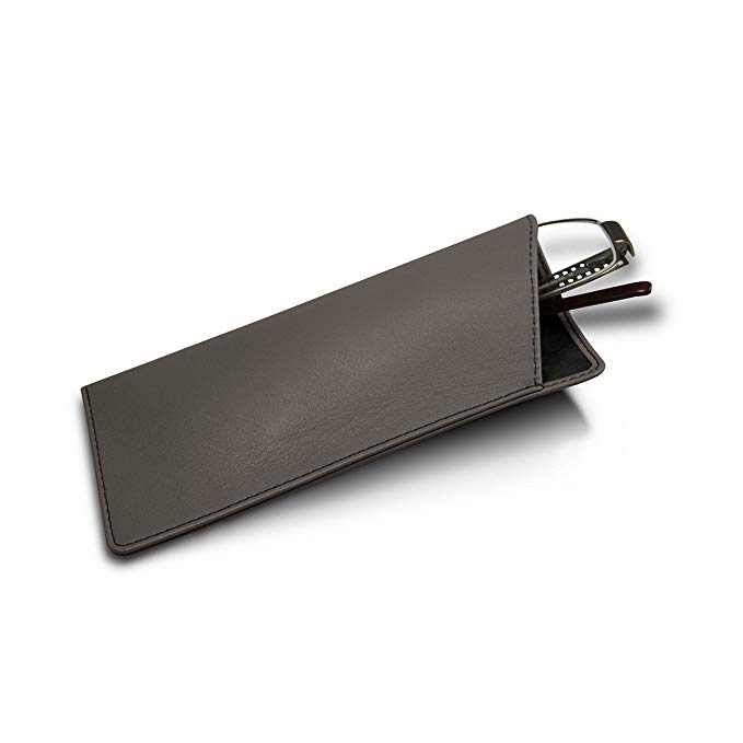 Lucrin - Genuine Leather Thin Eyeglass Case and Holder - Smooth Leather