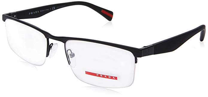 Prada PS52FV DG01O1 Eyeglass, Black Rubber, 54mm