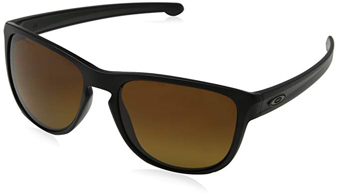Oakley Men's Badman OO6020 Polarized Iridium Rectangular Sunglasses