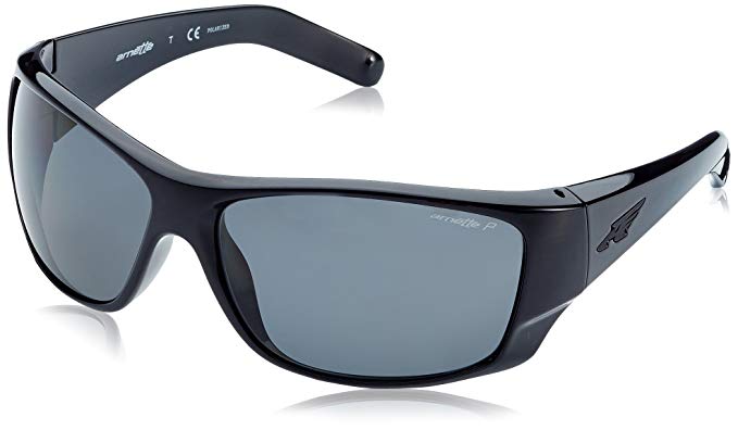 Arnette Heist 2.0 Unisex Polarized Sunglasses - 41/81 Gloss Black/Grey