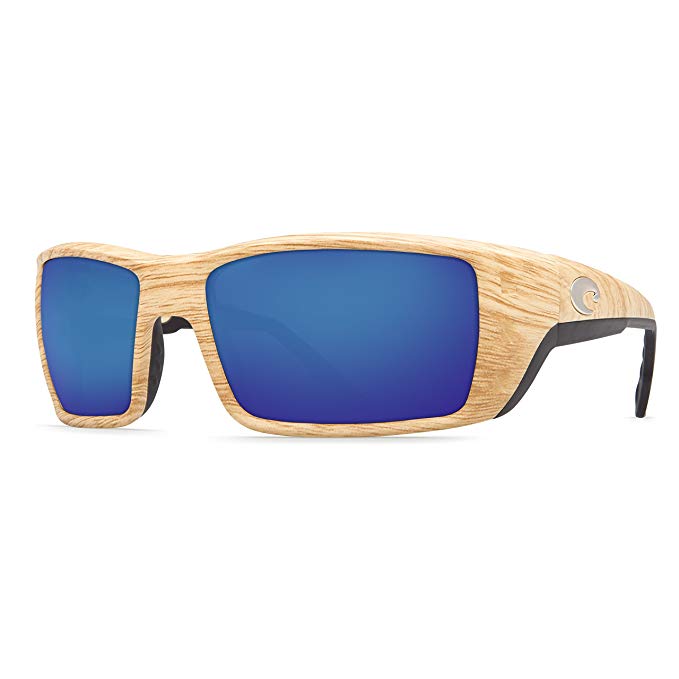 Costa Del Mar Sunglasses - Permit- Glass / Frame: Ashwood Lens: Polarized Blue Mirror Wave 400 Glass