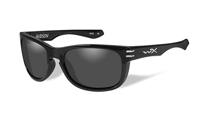 Wiley X Men's Hudson Grey Gloss Sunglasses - Achud03