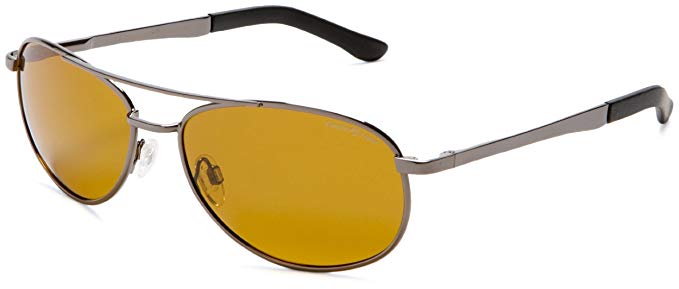 Eagle Eyes Aviator Polarized Sunglasses - Aviator Glasses with Brow Bar