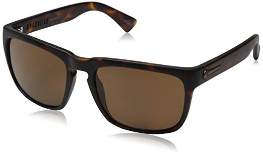 Electric Men's Knoxville Wayfarer Sunglasses, Matte Tort-Ohm Polarized Bronze, 47 mm