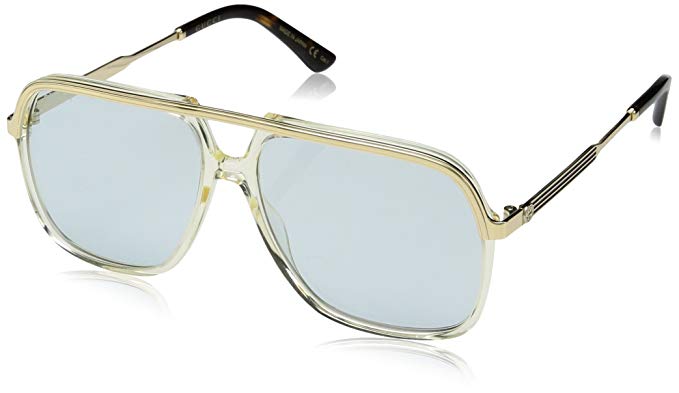 Gucci GG0200S GG 0200S Square Pilot Sunglasses Lens Category 3
