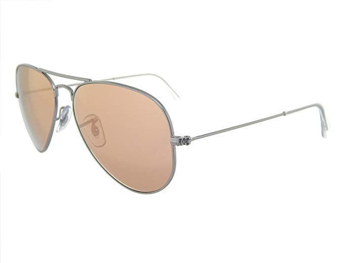 New Ray Ban Aviator RB3025 019/Z2 Silver/Crystal Brown Mirror Pink 58mm Sunglasses