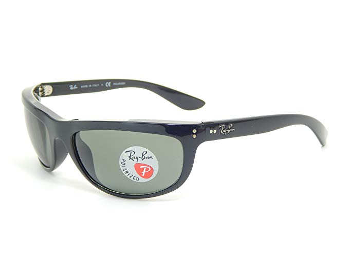 Ray Ban Balorama RB4089 601/58 Black/ Crystal Green 62mm Polarized Sunglasses