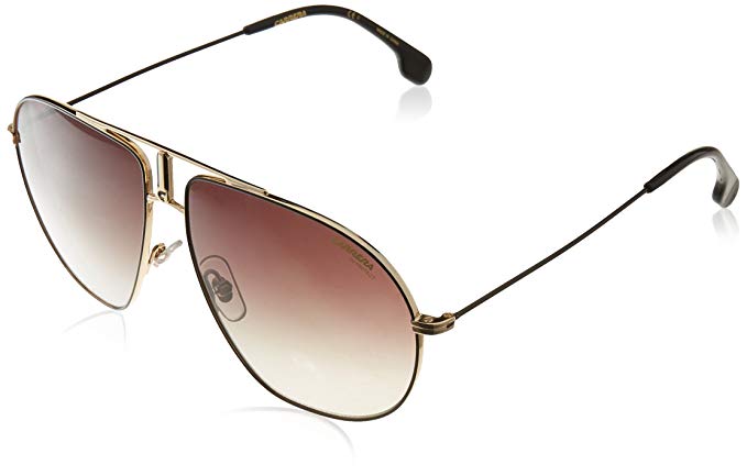Carrera Men's Bounds Aviator Sunglasses, Black Gold/Brown Gradient, 62 mm
