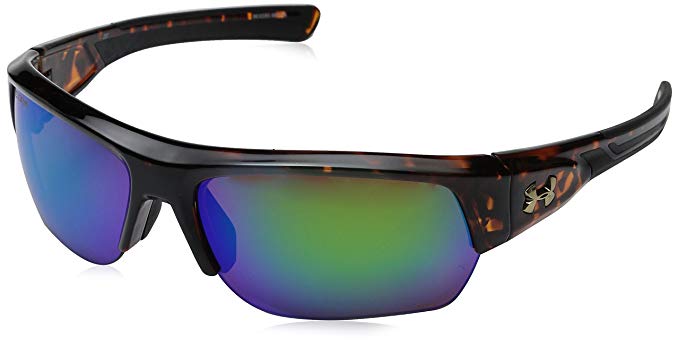 Under Armour Men's Big Shot Storm 8630085-960126 Polarized Rectangular Sunglasses