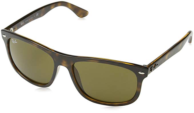 Ray-Ban Injected Men's Non-Polarized Sunglasses, Shiny Havana / Dark Brown, 59mm
