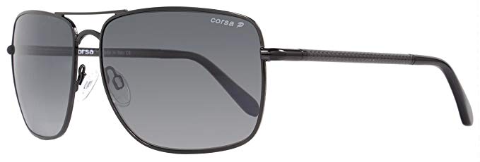Corsa Enzo Italian Aviator Sunglasses Carbon Fiber Polarized
